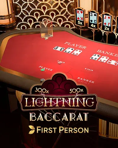 First Person Lightning Baccarat bei Lucky Capone Casino AT